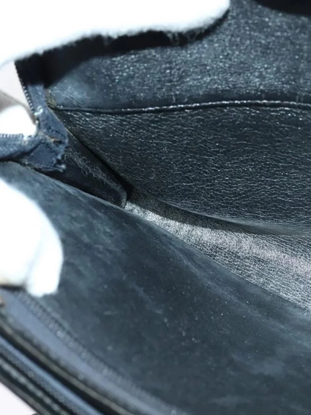 Christian Dior Trotter Canvas Shoulder Bag Navy Gold Auth 122509 - Picture 12 of 16